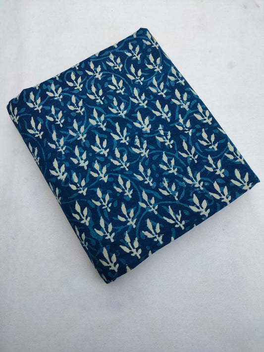 Bagru Pure Cotton Hand Block Fabric - JBRBK658