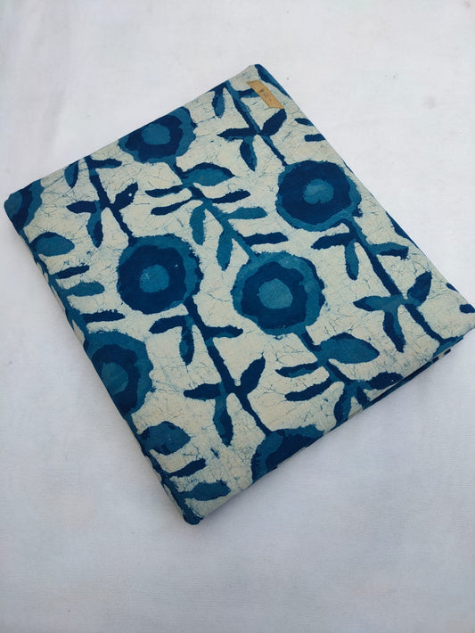 Bagru Pure Cotton Hand Block Fabric - JBRBK675