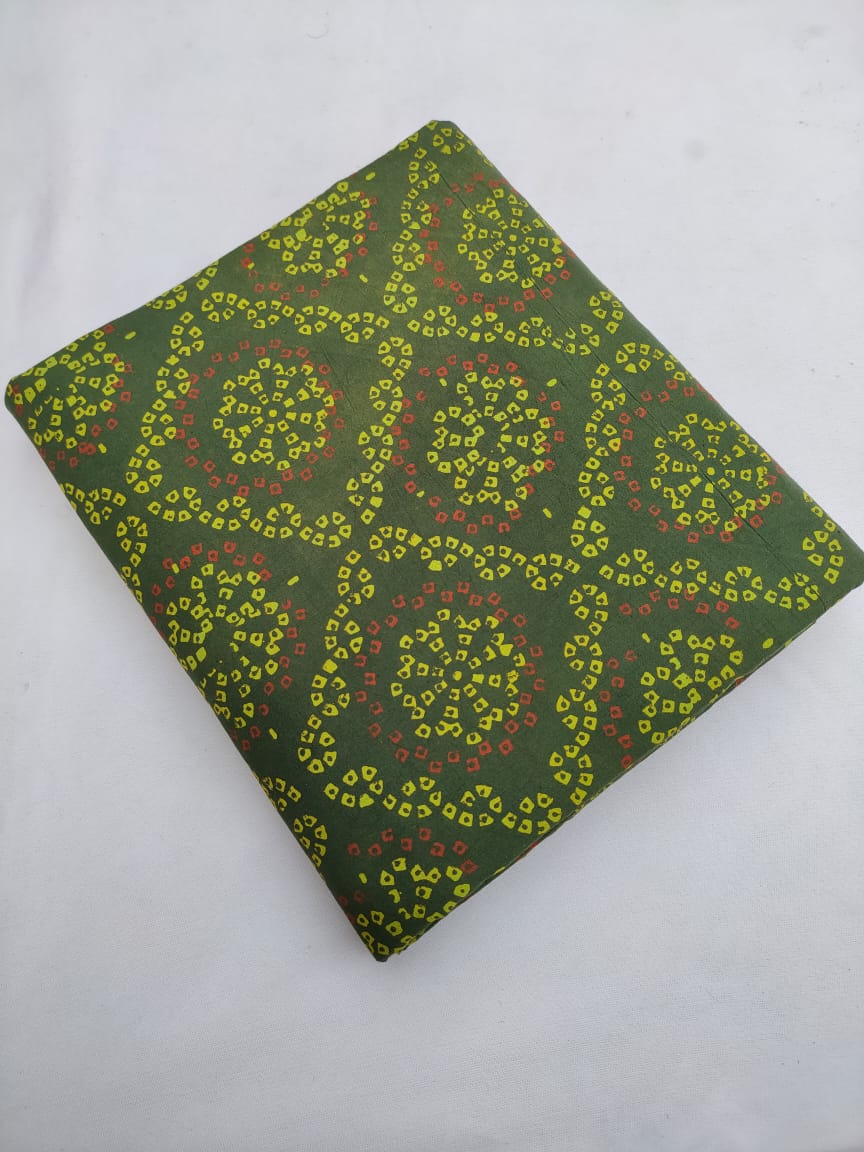 Bagru Pure Cotton Hand Block Fabric - JBRBK704