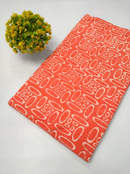 Dabu Bagru Hand Block Pure Cotton Fabric 