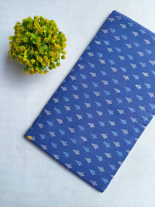 Bagru Dabu Indigo Batik Hand Block Cotton Fabric