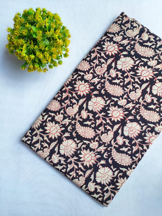 Bagru Dabu Indigo Batik Hand Block Cotton Fabric