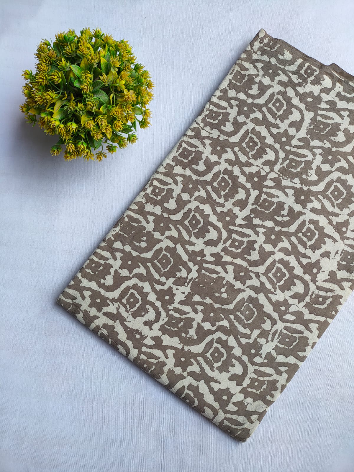 Bagru Dabu Indigo Batik Hand Block Cotton Fabric