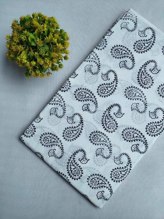 Bagru Dabu Indigo Batik Hand Block Cotton Fabric