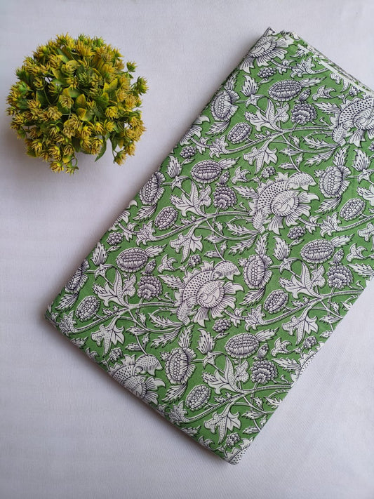 Hand Block printed cotton fabric