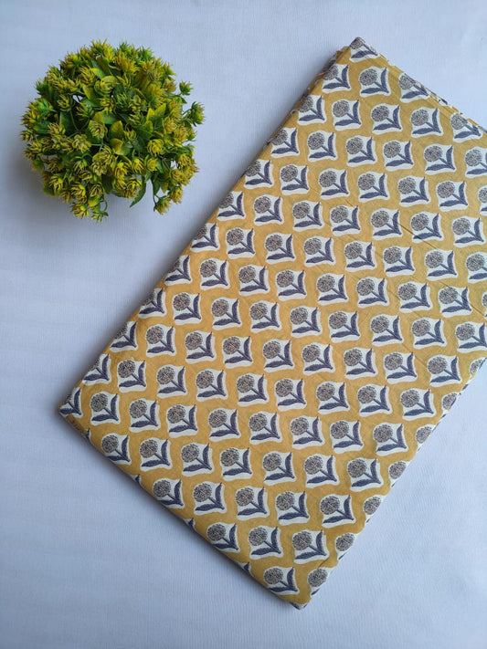 Hand Block printed cotton fabric