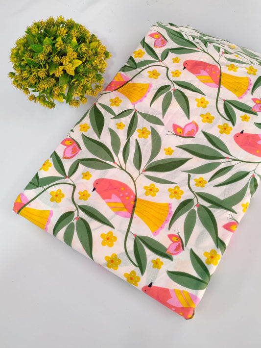 Screen Print Pure Cotton Fabric
