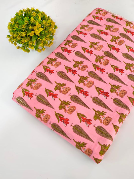 Screen Print Pure Cotton Fabric