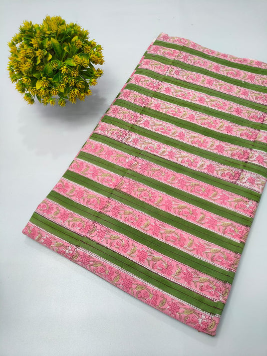 Repit Print Sanganeri hand block printed fabrics