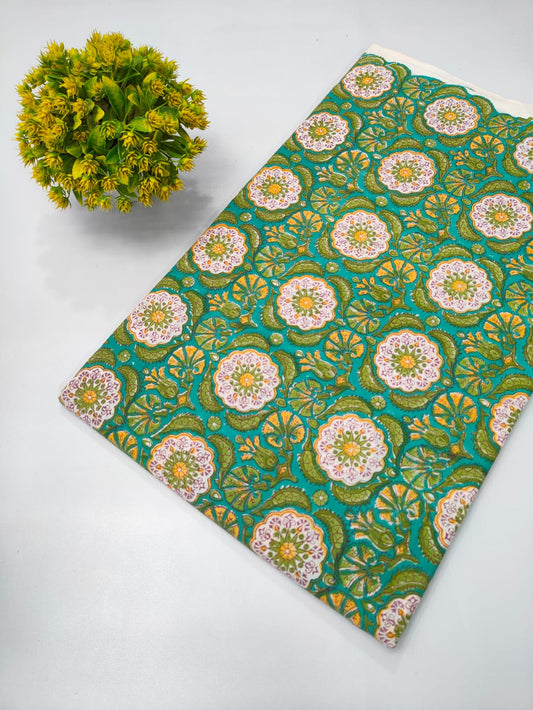 Repit Print Sanganeri hand block printed fabrics