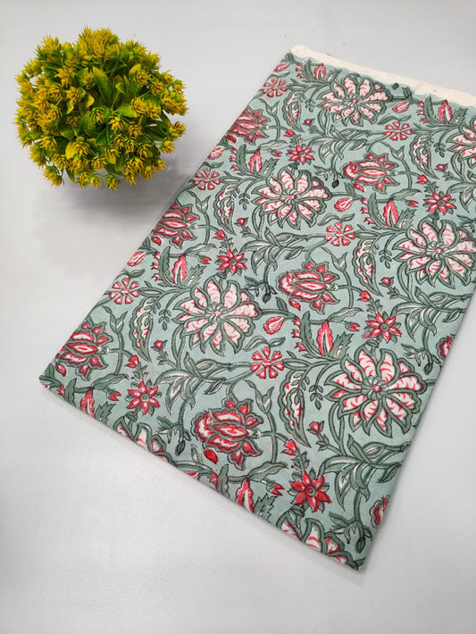 Repit Print Sanganeri hand block printed fabrics