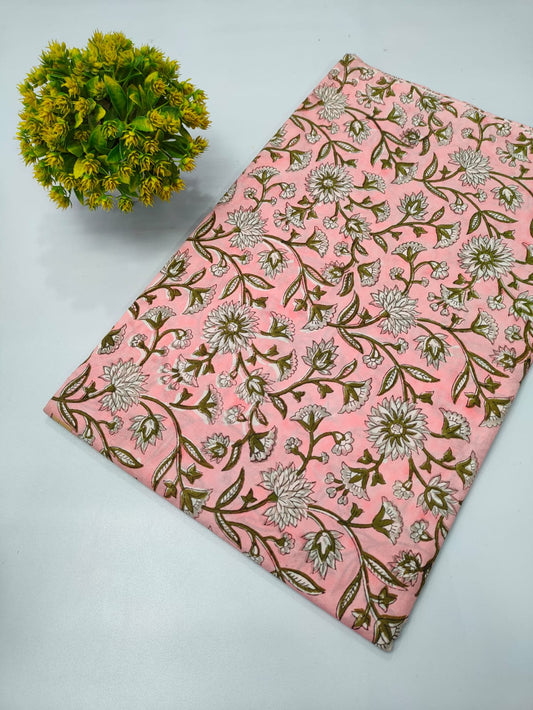 Repit Print Sanganeri hand block printed fabrics