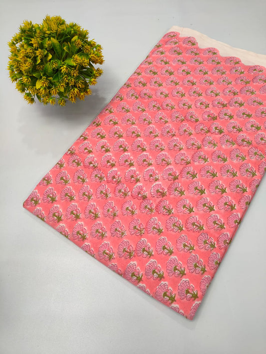 Repit Print Sanganeri hand block printed fabrics