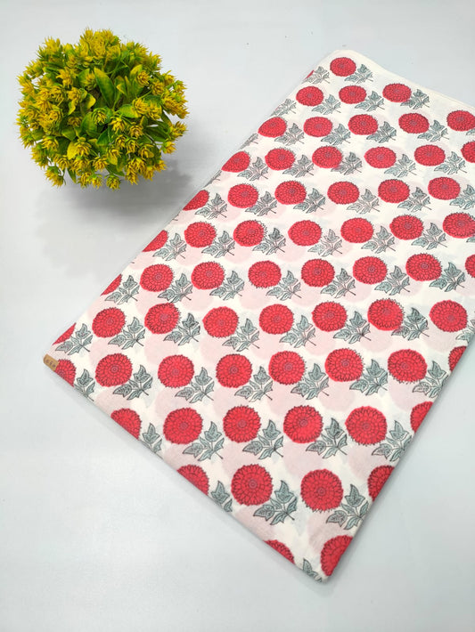 Repit Print Sanganeri hand block printed fabrics