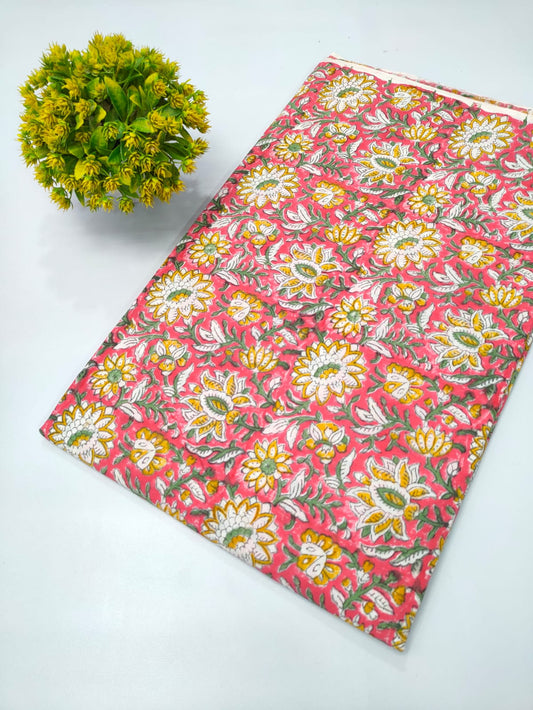 Repit Print Sanganeri hand block printed fabrics