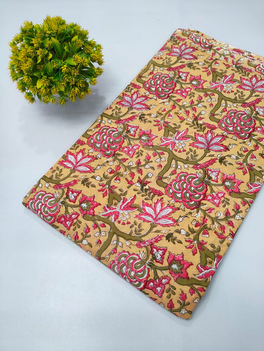 Repit Print Sanganeri hand block printed fabrics