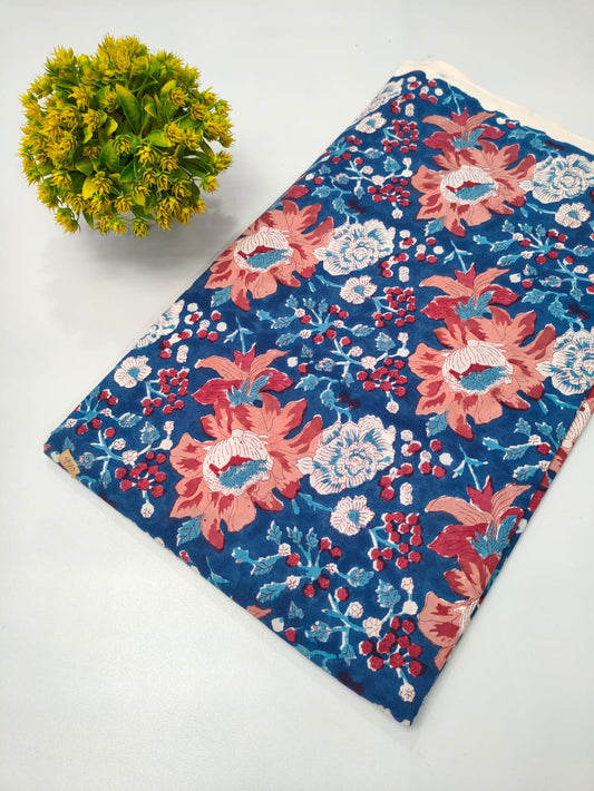 Repit Print Sanganeri hand block printed fabrics