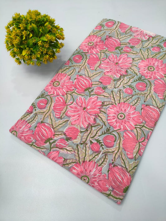 Repit Print Sanganeri hand block printed fabrics