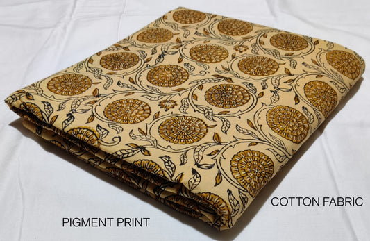 Bagru Pure Cotton Hand Block Printed Fabric - JBRBK20