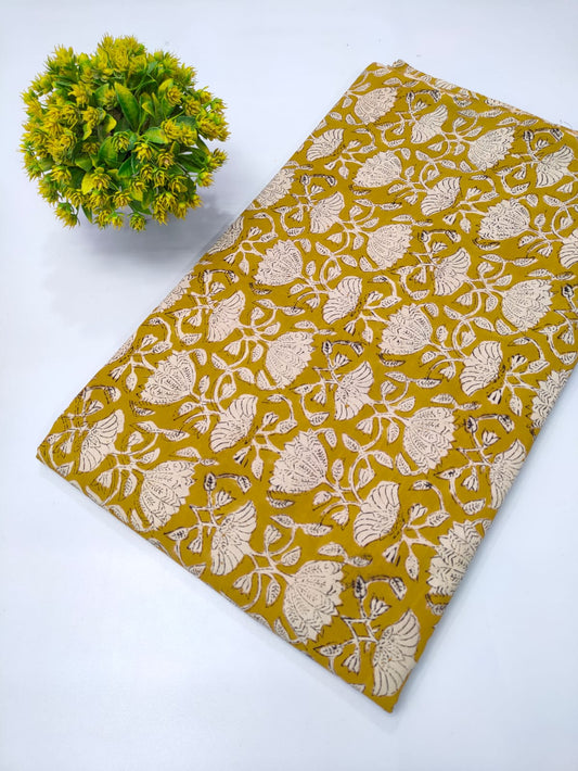 Bagru Hand block printed pure cotton fabric