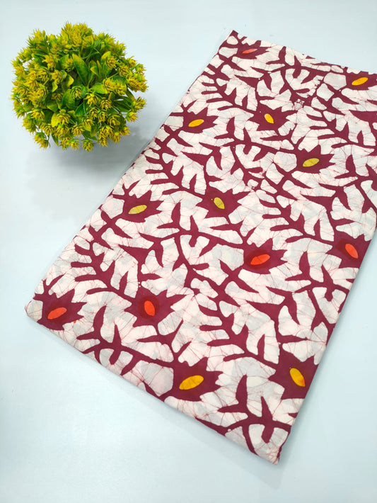 Batik print cotton fabric