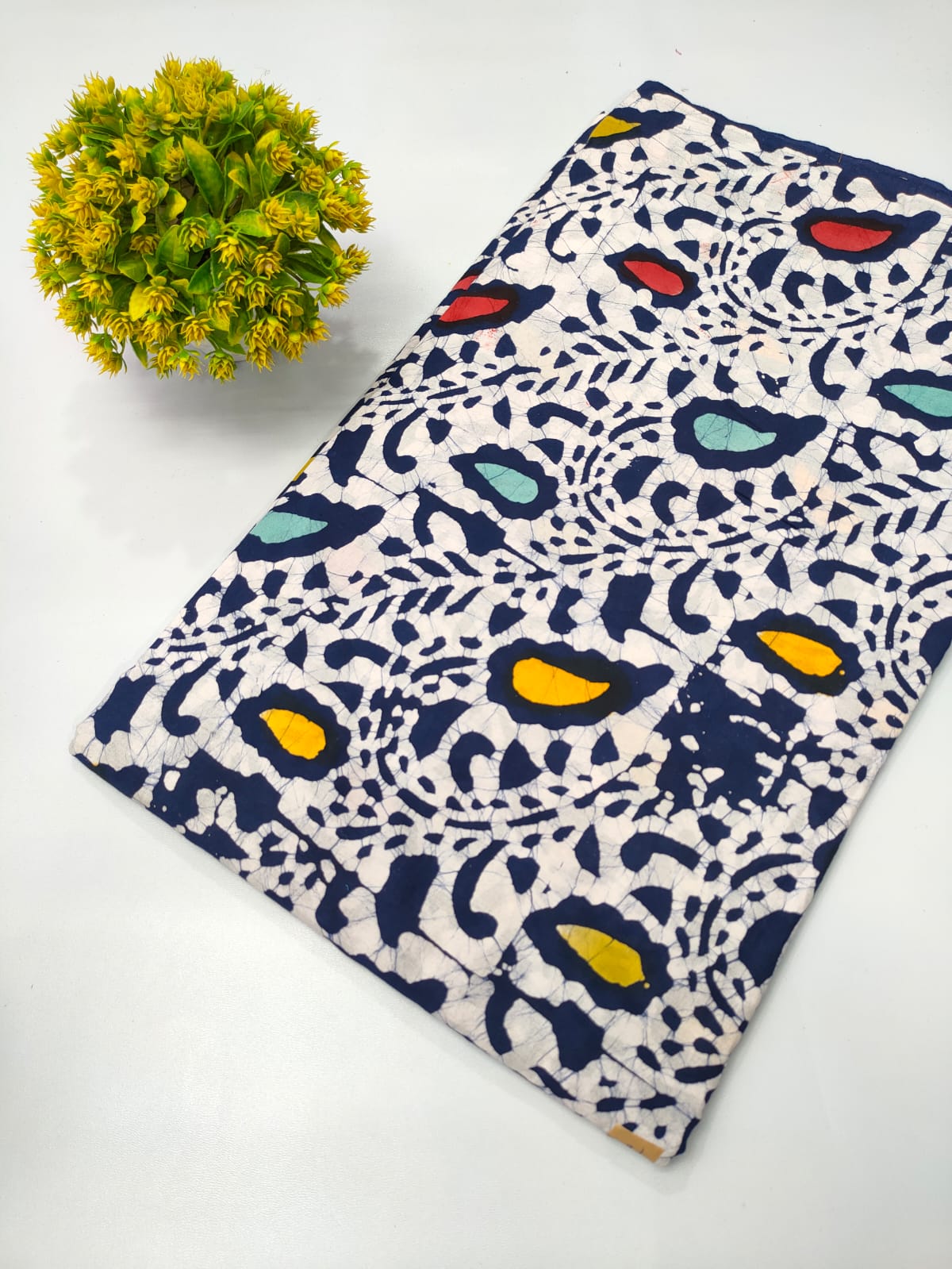 Batik print cotton fabric