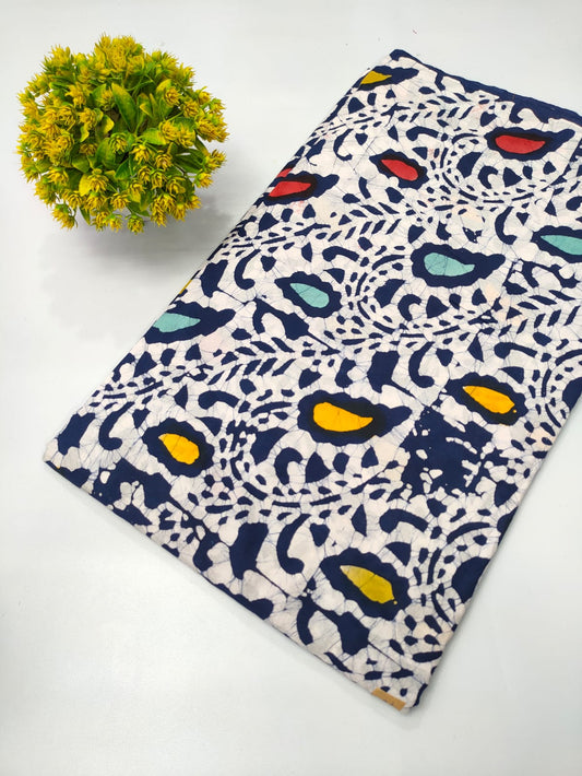 Batik print cotton fabric