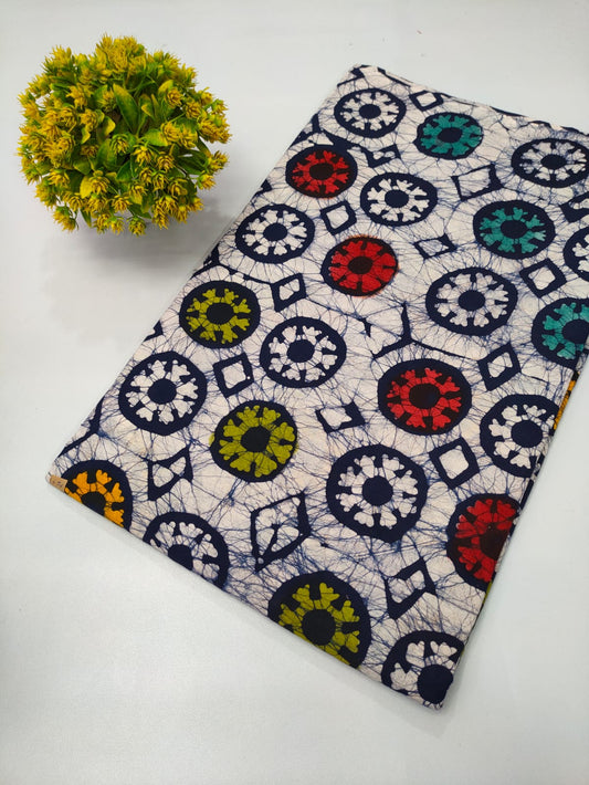 Batik print cotton fabric