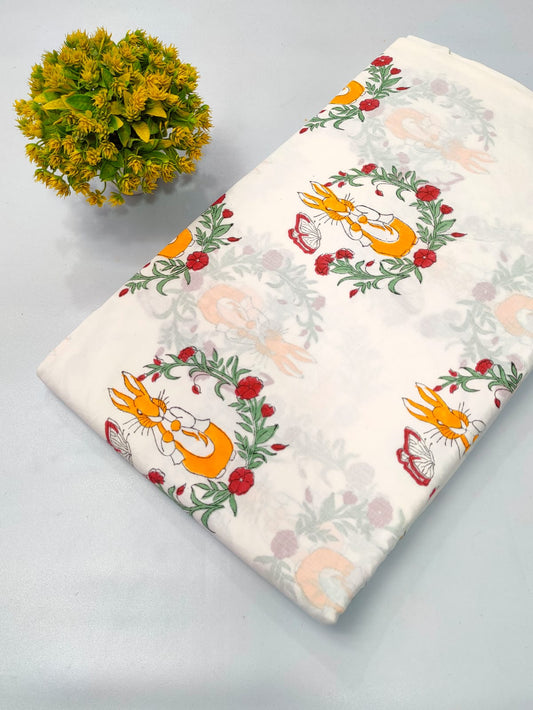 Boota Print Cotton Hand Block Fabric