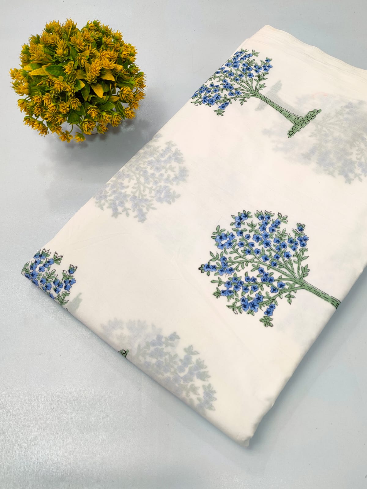 Boota Print Cotton Hand Block Fabric