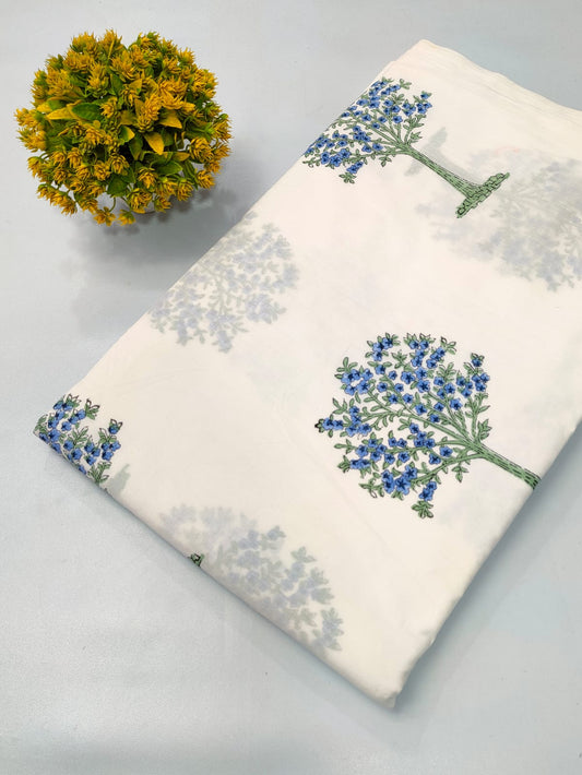 Boota Print Cotton Hand Block Fabric