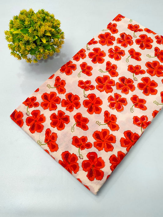 Boota Print Cotton Hand Block Fabric