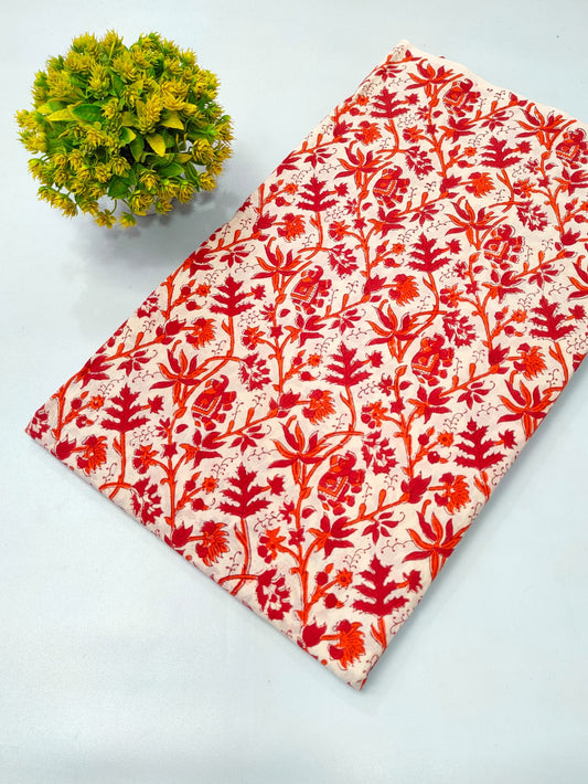Boota Print Cotton Hand Block Fabric