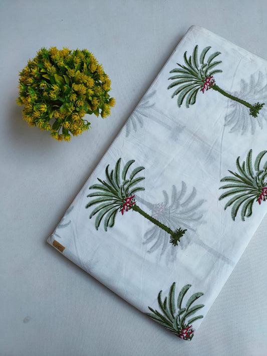 Hand Block Printed Pure Cotton Fabric - JBRTMJ14