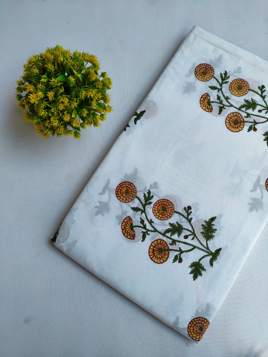 Hand Block Printed Pure Cotton Fabric - JBRTMJ22