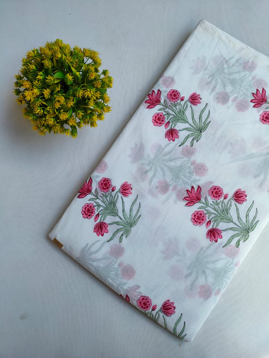Hand Block Printed Pure Cotton Fabric - JBRTMJ26