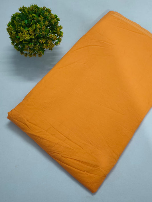 Orange Plain Cotton Fabric - JBRPF28