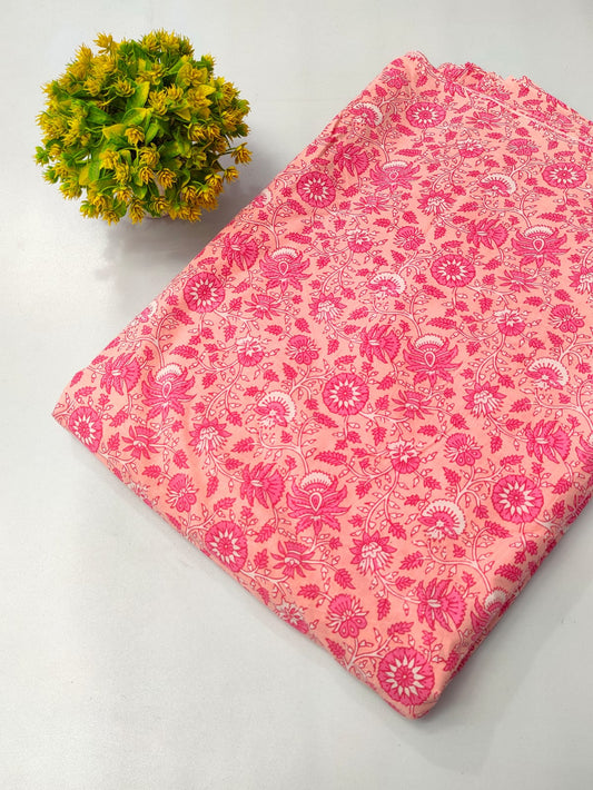 Pure Cotton Fabric Screen Printed