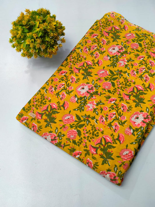 Pure Cotton Fabric Screen Printed