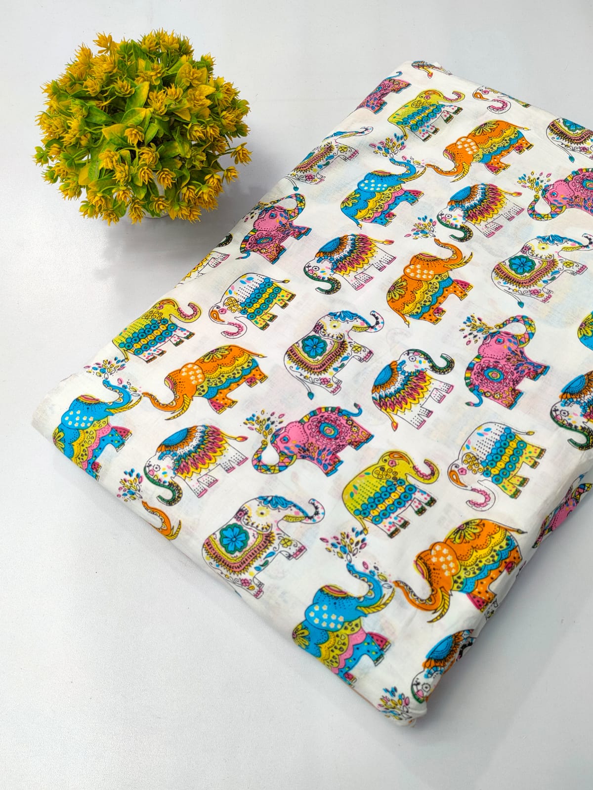 Pure Cotton Fabric Screen Printed