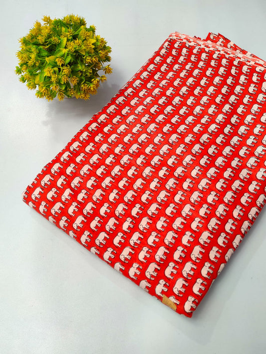 Pure Cotton Fabric Screen Printed