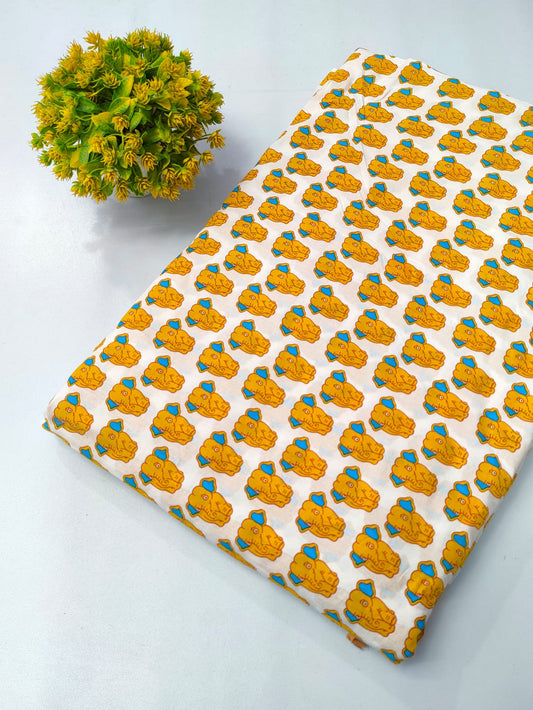 Pure Cotton Fabric Screen Printed