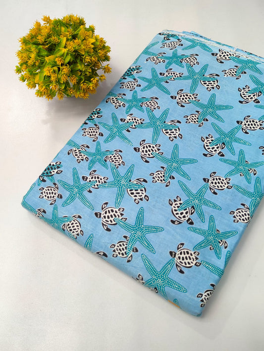 Pure Cotton Fabric Screen Printed