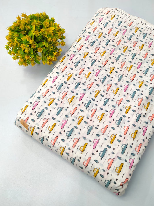 Pure Cotton Fabric Screen Printed