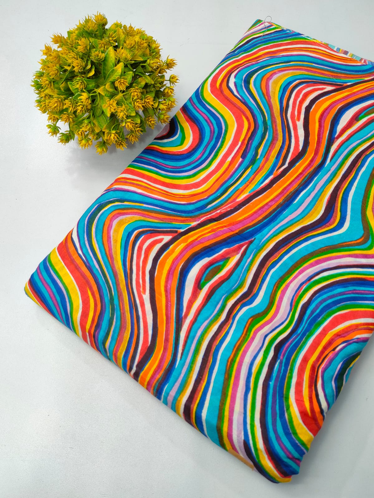 Pure Cotton Fabric Screen Printed
