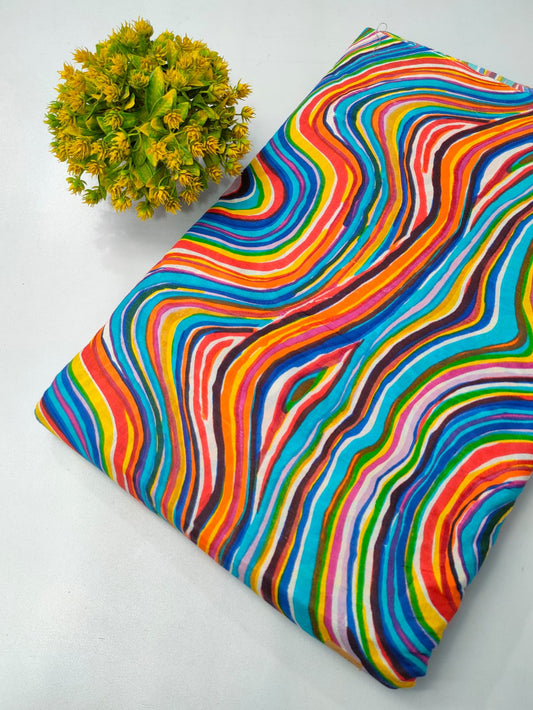 Pure Cotton Fabric Screen Printed