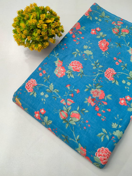 Pure Cotton Fabric Screen Printed