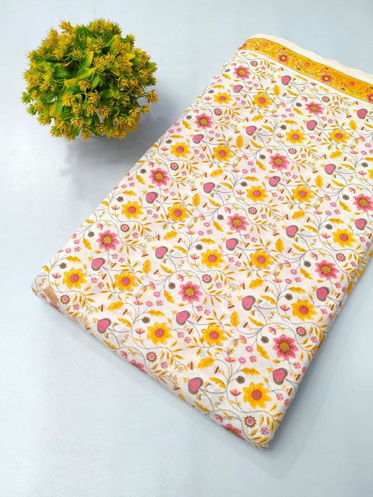 Pure Cotton Fabric Screen Printed