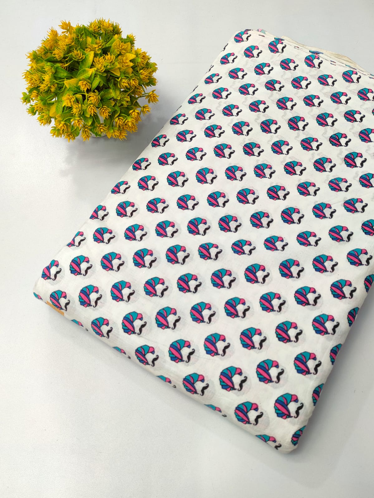 Pure Cotton Fabric Screen Printed