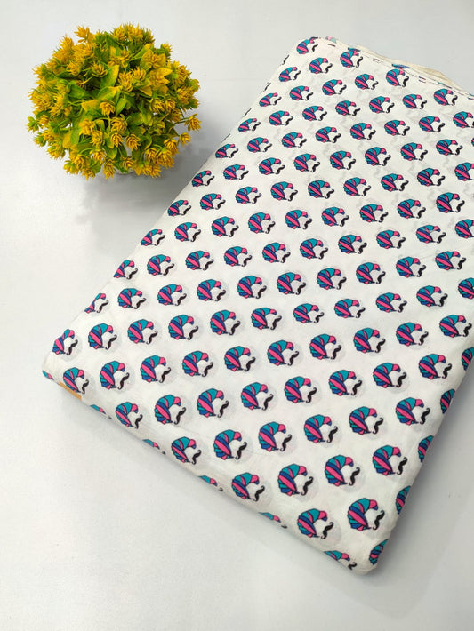 Pure Cotton Fabric Screen Printed